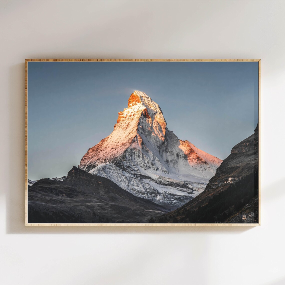 Matterhorn Zermatt Swiss Alps Minimalist Art Print