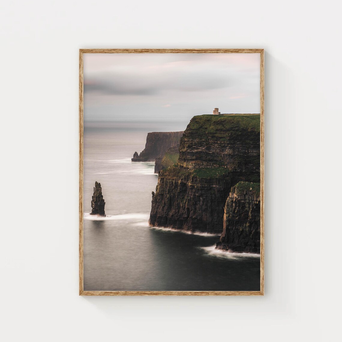 Cliffs Of Moher Ireland Travel Poster, Coastal Landscape