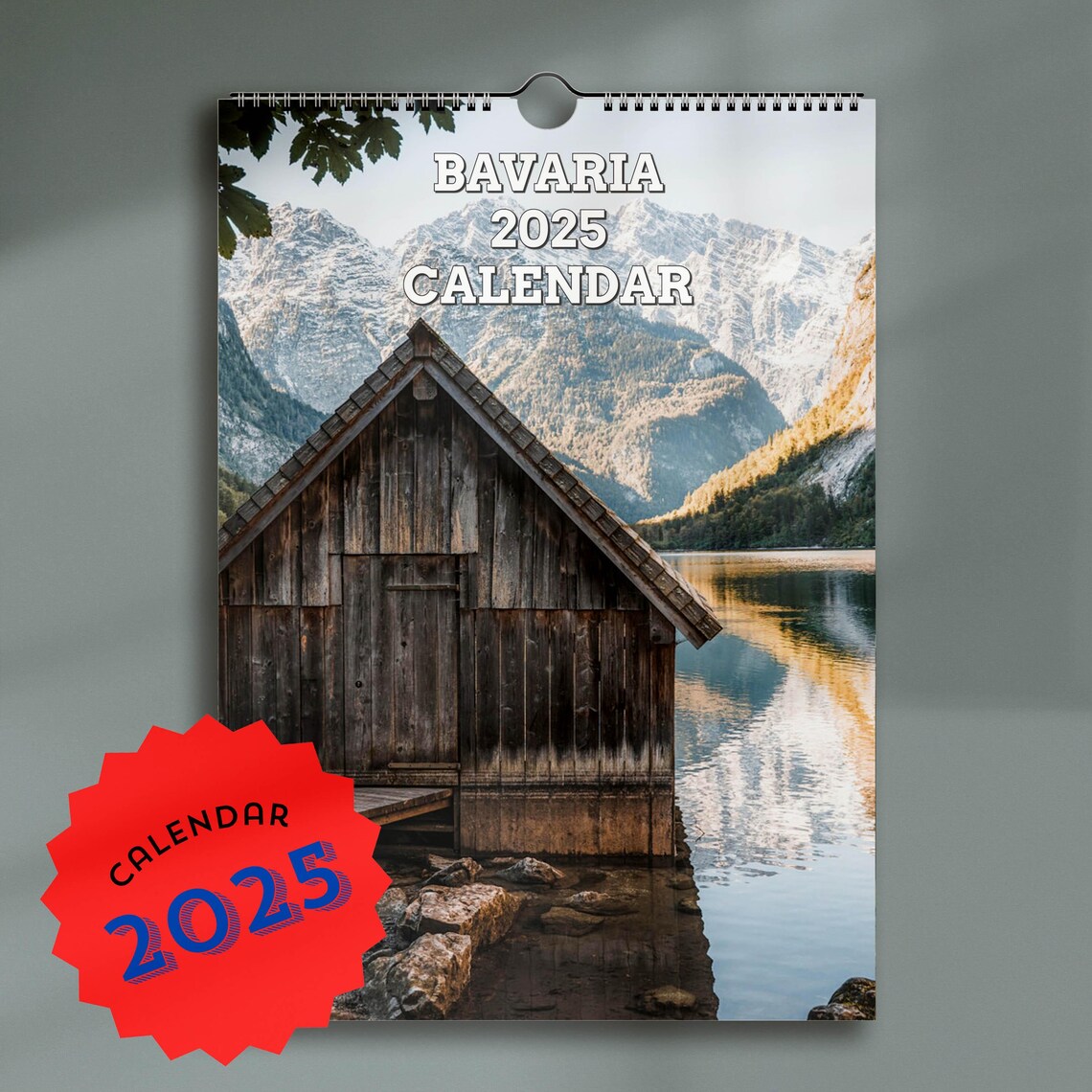 Bavaria 2025 Mountain Landscape Travel Poster