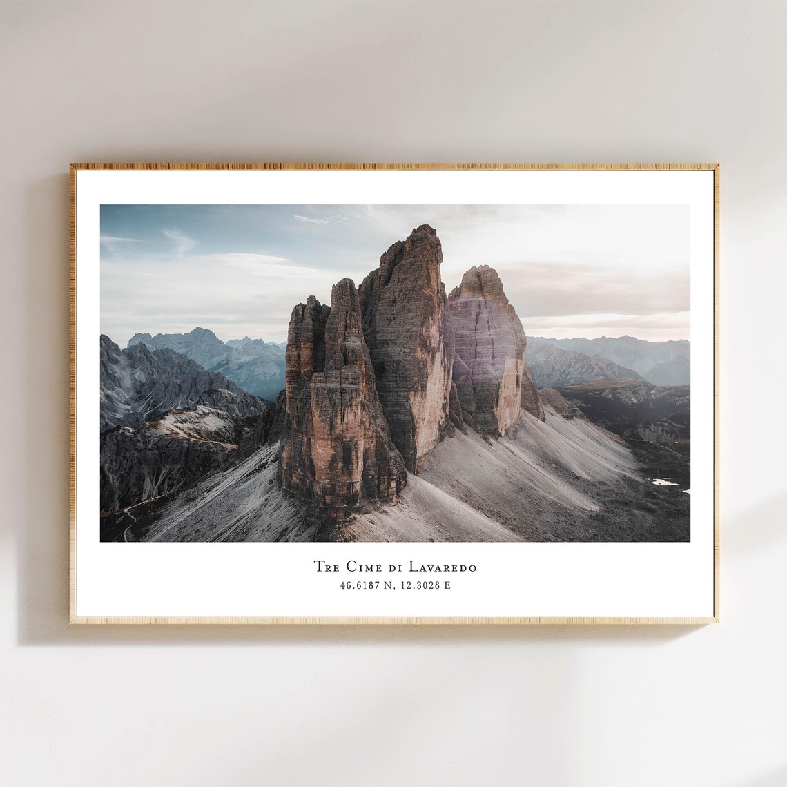 Tre Cime Di Lavaredo, Dolomites Travel Poster