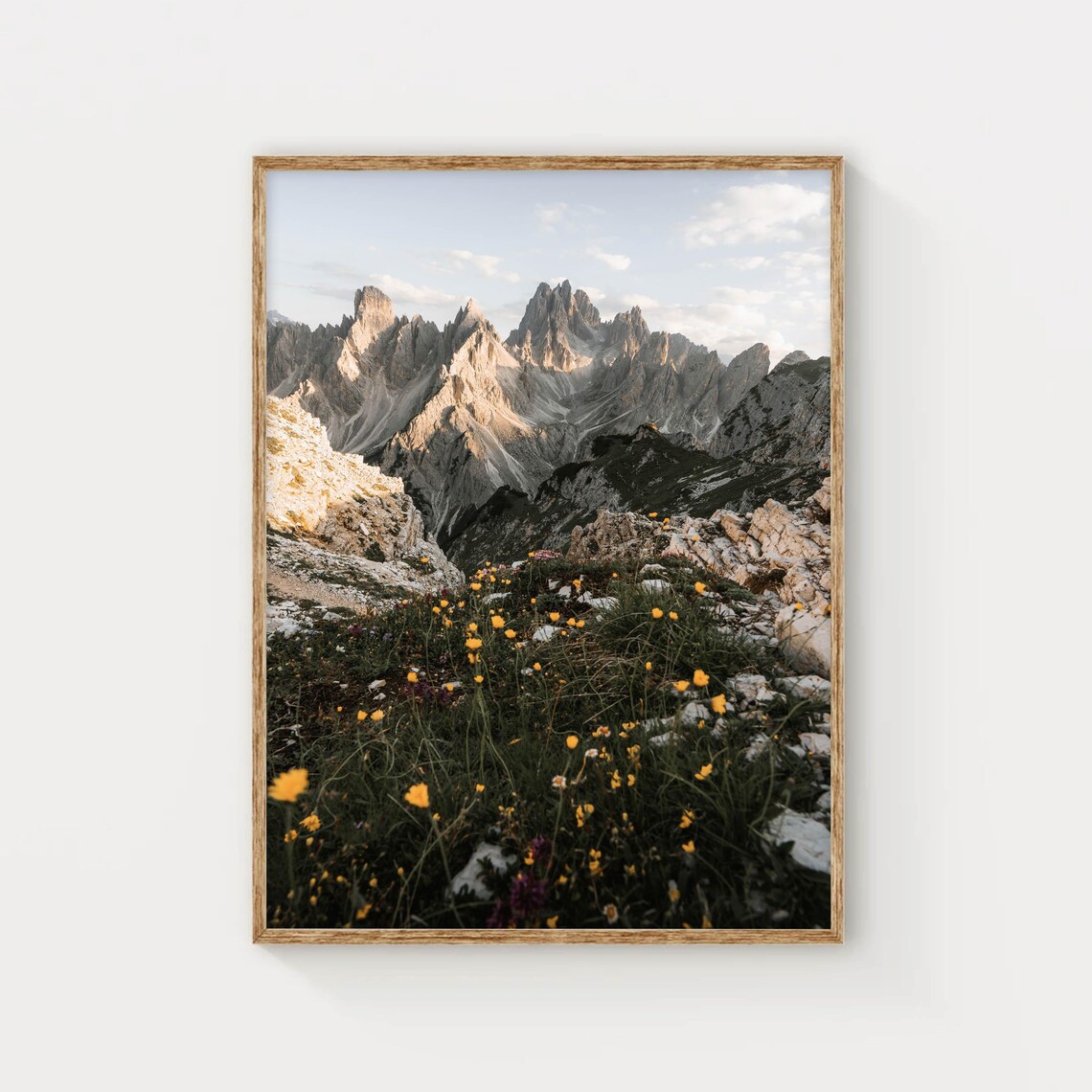 Cadini Di Misurina Dolomites Italy Mountain Travel Poster