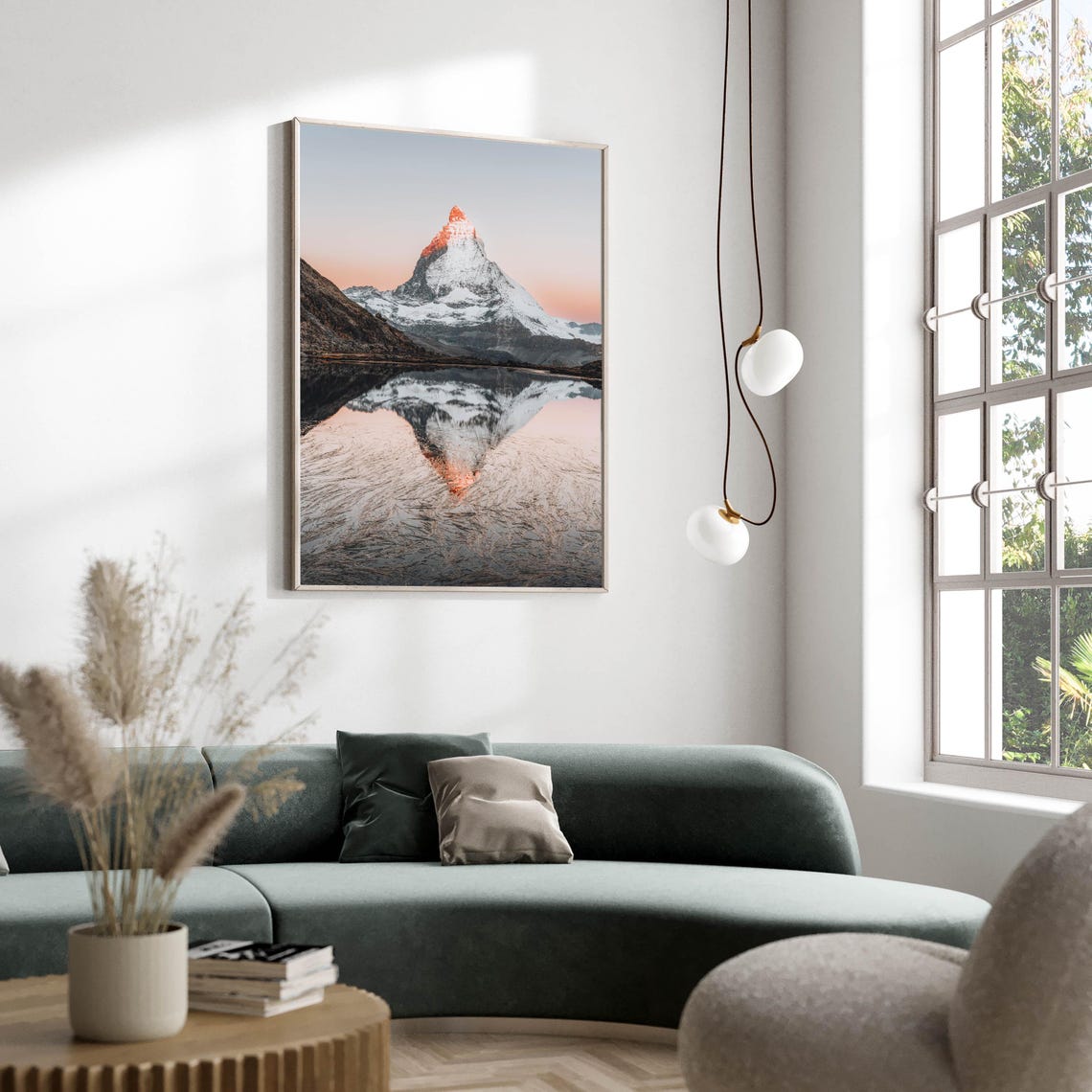 Matterhorn Alpenglow Mirror Lake Dawn Reflection Photo Poster - Image 2