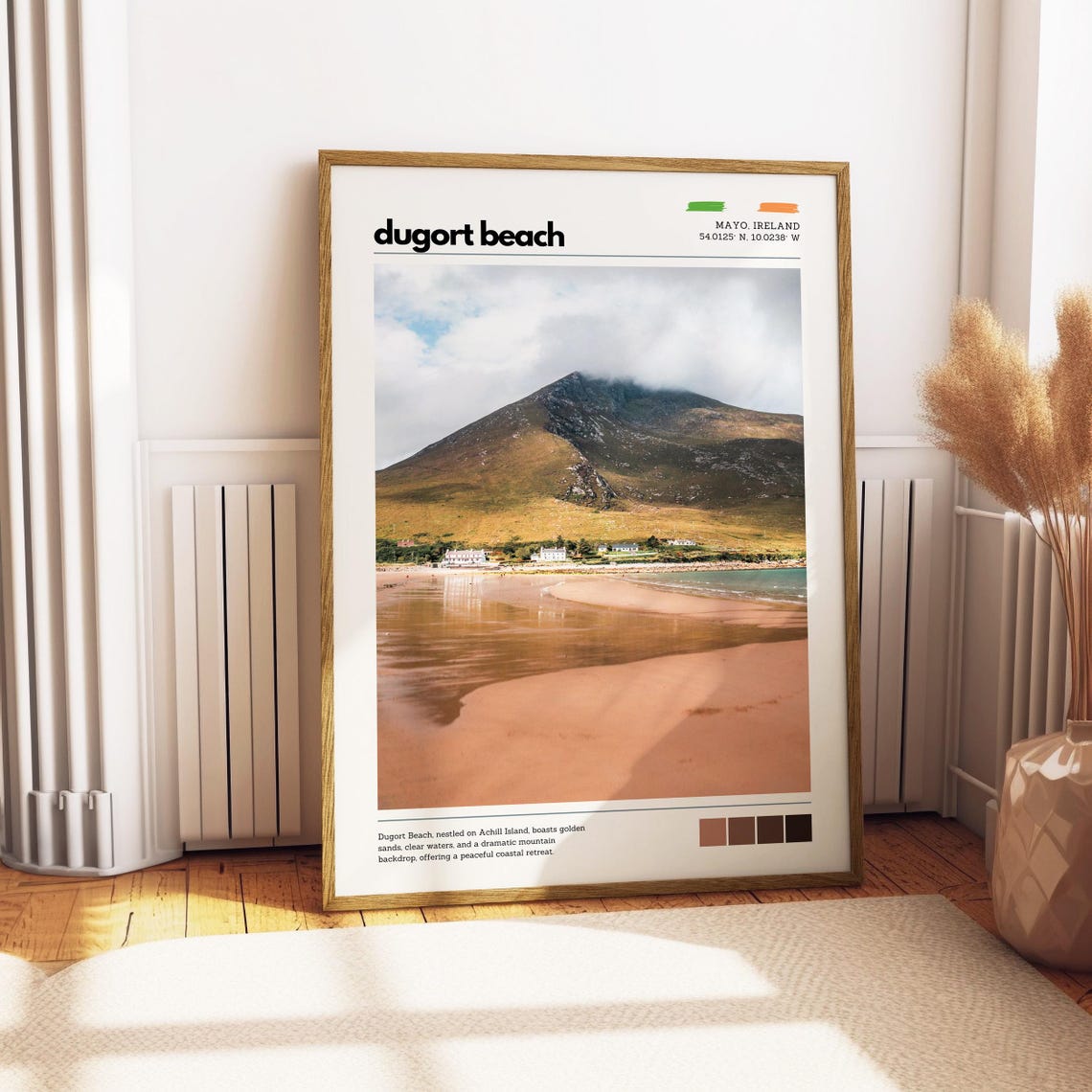 Dugort Beach Achill Island Ireland Golden Sands Mountain Poster - Image 4