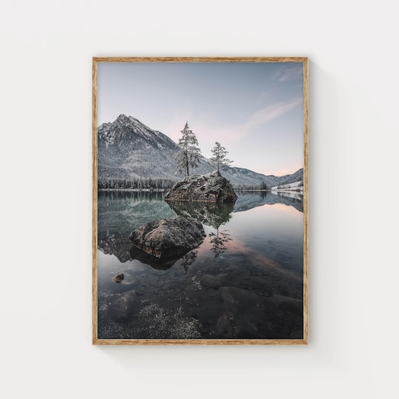 Hintersee Berchtesgaden National Park Bavarian Alps Germany Mountain Photography Wall Art Print Nature Artworks Gift Idea