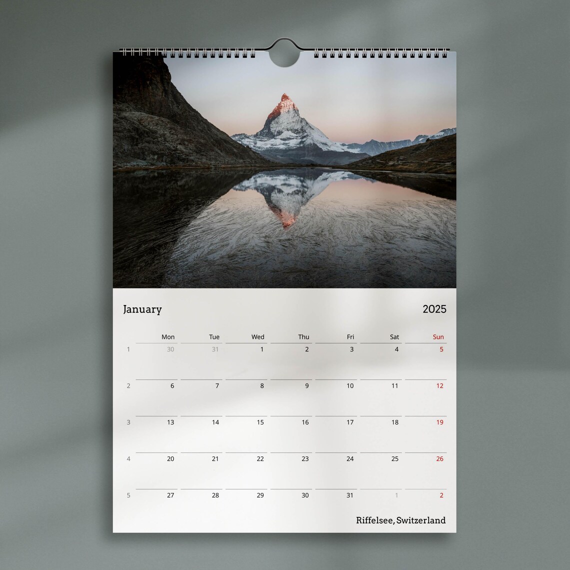The Alps 2025 Landscape Photography Wall Planner - Image 3