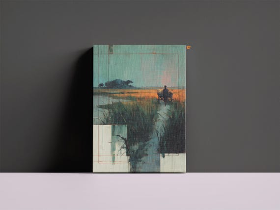 Tranquil Country Path At Sunset Oil Landscape Inspired By Camille Pissarro Rustic Fall Wall Art Countryside Decor 698