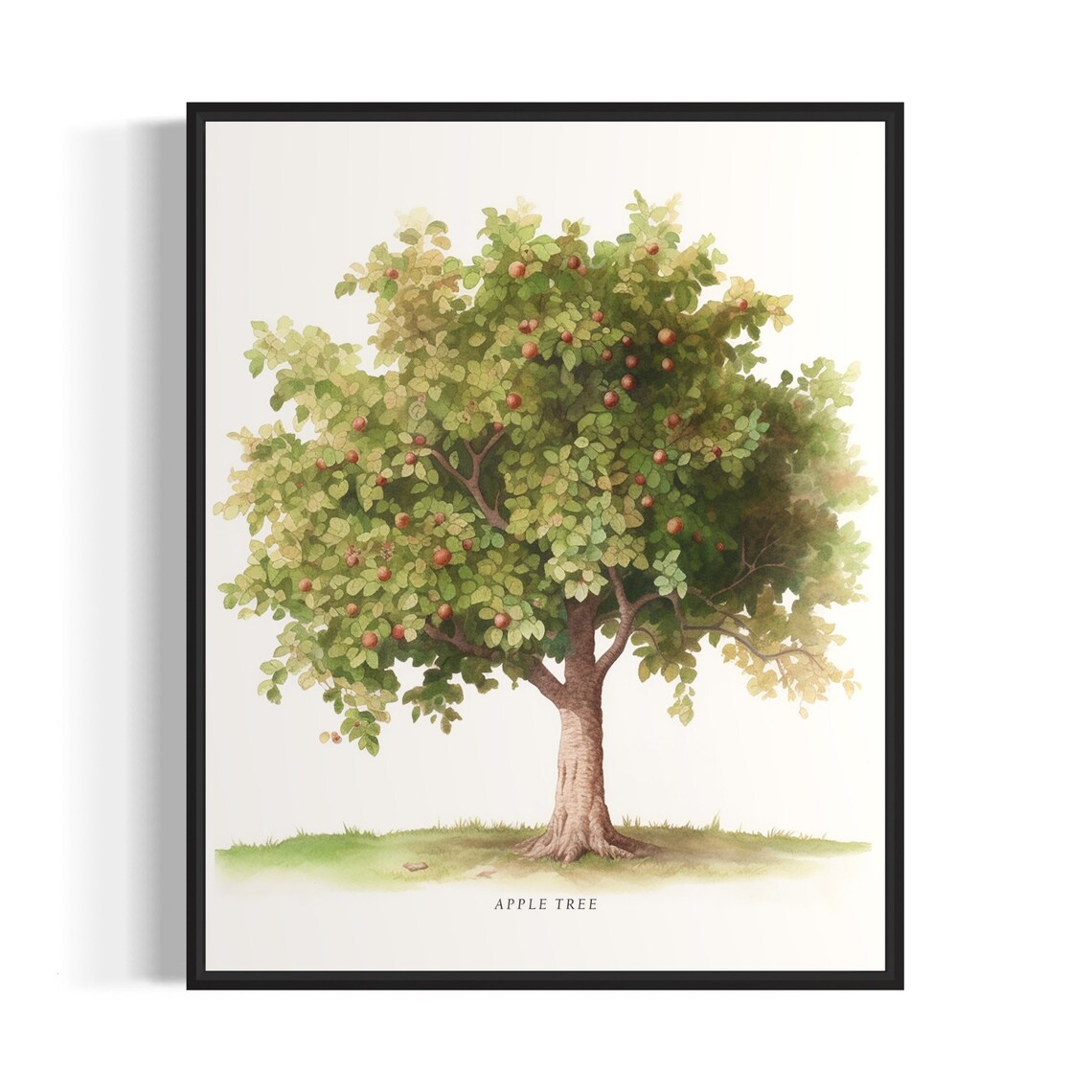 Apple Tree Art Print, Orchard Wall Decor