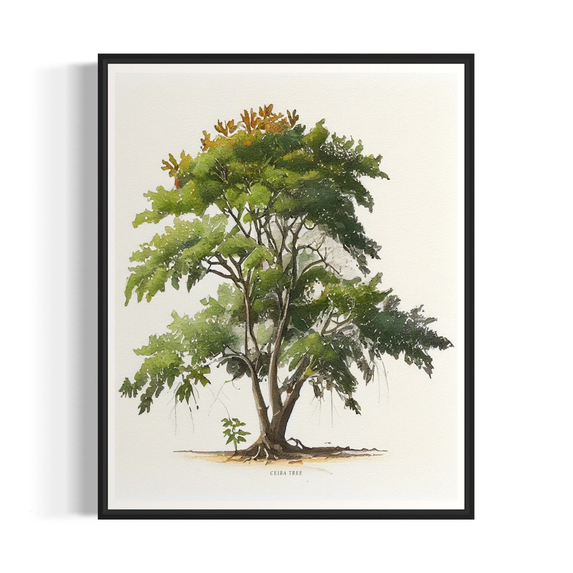 Ceiba Tree Art Print Ceiba Tree Wall Art Poster
