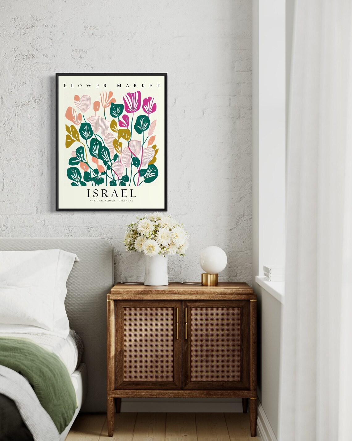 Cyclamen, Israel Flower Market Art Print - Image 3