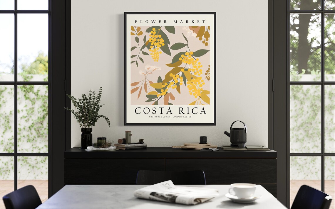 Costa Rica Flower Market Botanical Art Print - Image 3