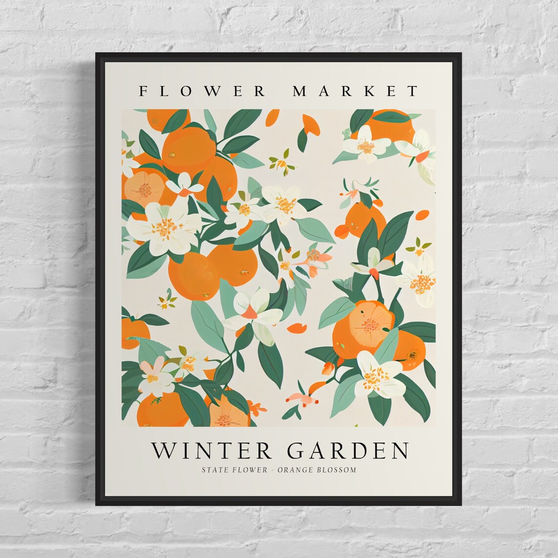 Winter Garden Florida Flower Market Art Print