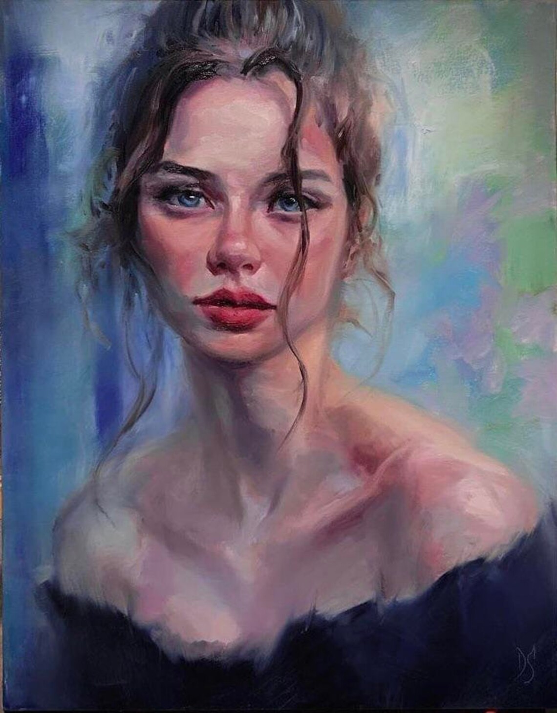 After Math Portrait Art Print, Romantic Wall Art