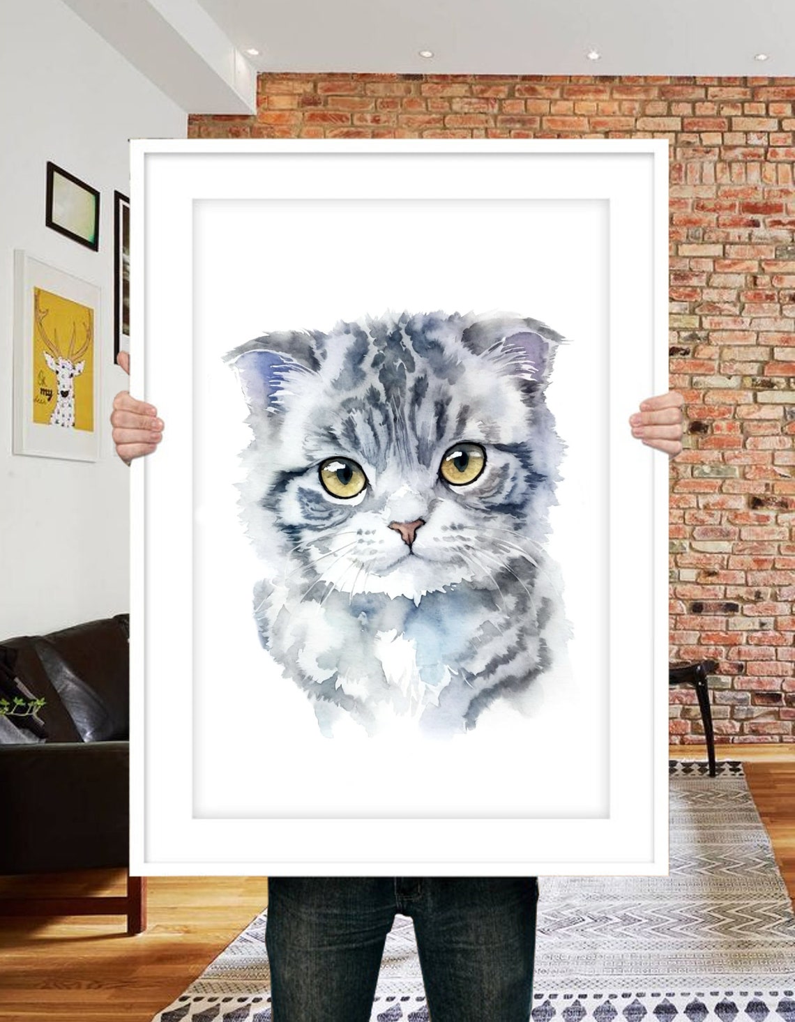 Custom Cat Portrait From Photo, Pet Painting - Image 4