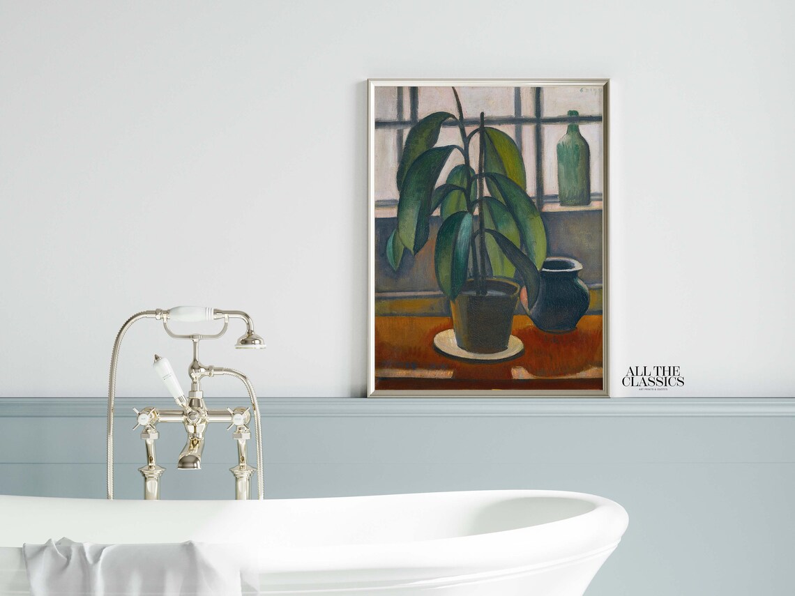 Dezs Czigny Rubber Plant, Vintage Still Life Art Print - Image 2