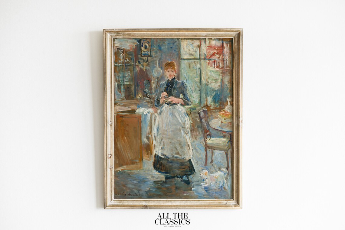 Berthe Morisot Vintage Portrait Art Print, Dining Room