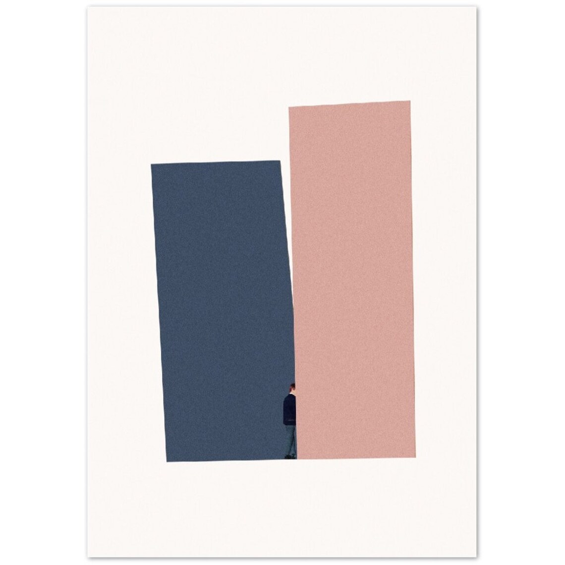 Hide And Seek Abstract Collage Art Print - Image 2