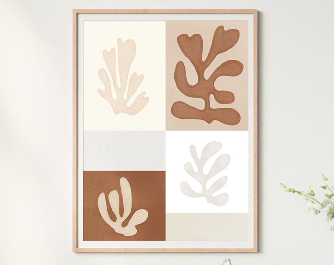 Henri Matisse Boho Decor Neutral Wall Art Wall Art Abstract Art Print Print Abstract Print Minimalist Art - Image 3
