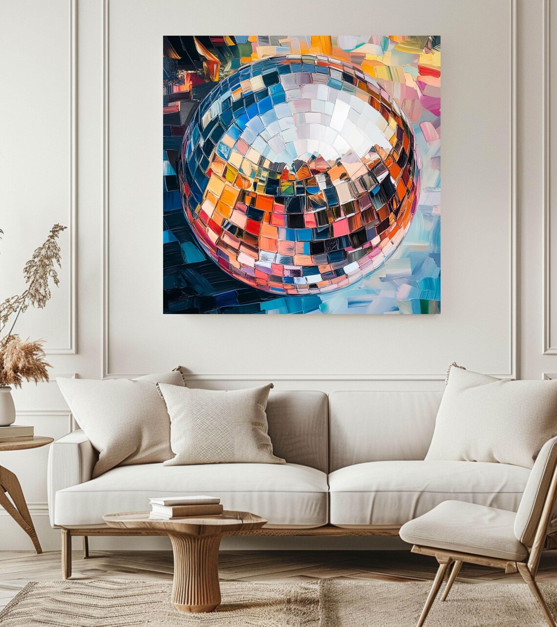 Disco Ball Art Print, Groovy Funky Decor - Image 2
