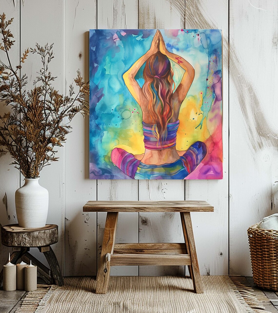 Yoga Wall Art, Spiritual Meditation Art Print - Image 2