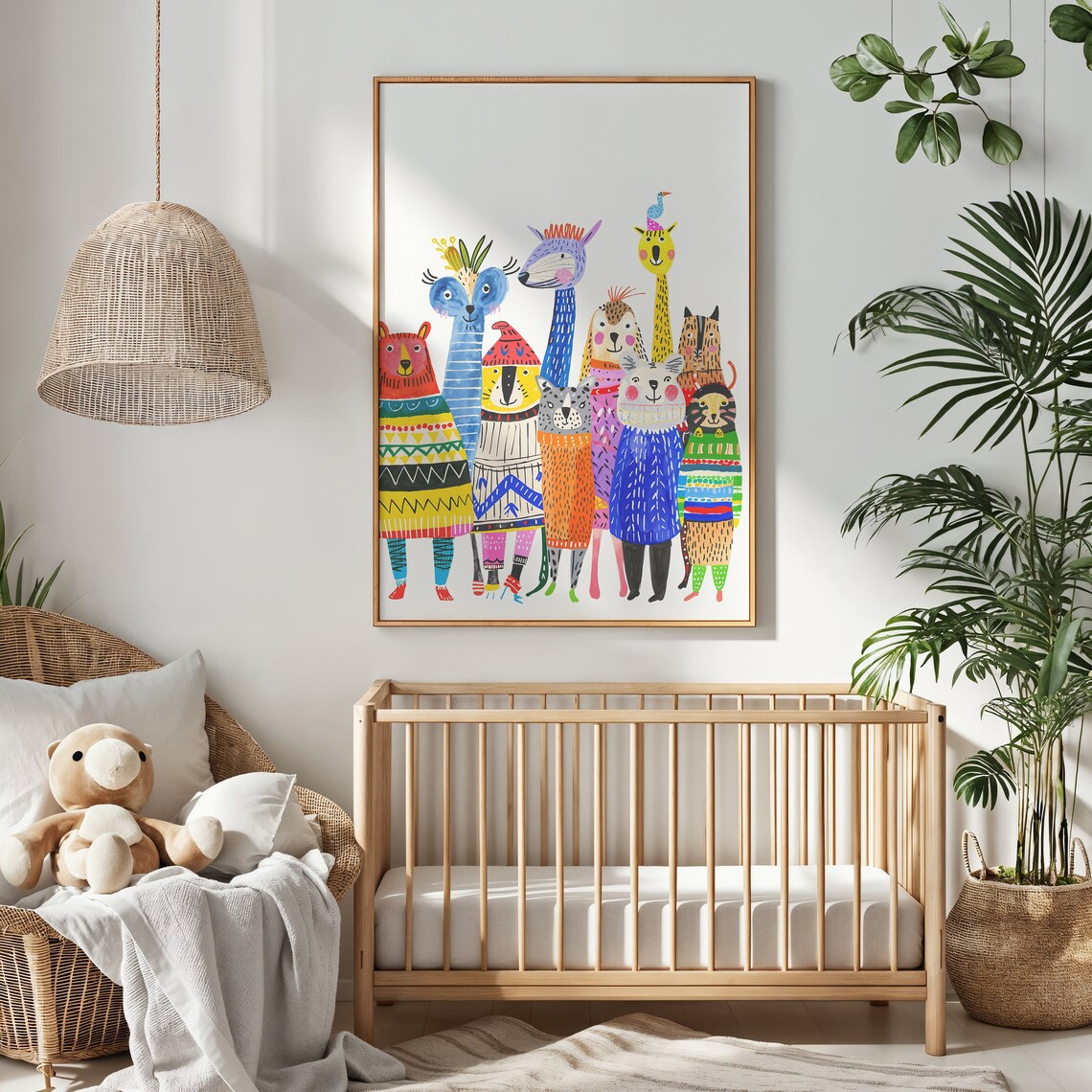 Safari Animals Nursery Art Print, Kids Room Decor - Image 3