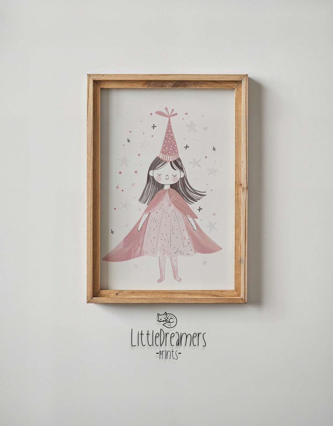 Birthday Party Girl Nursery Art Print, Kids Bedroom - Image 3