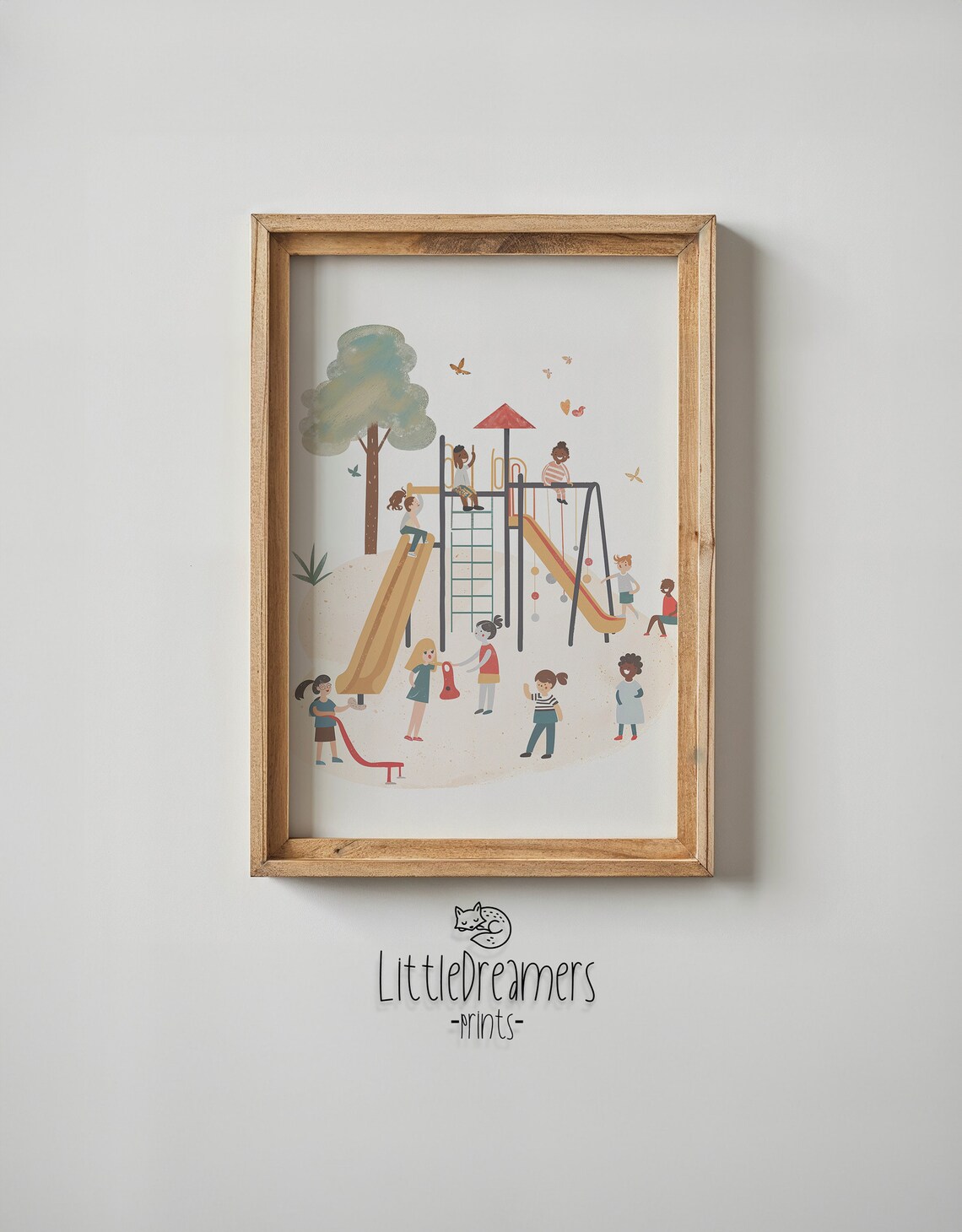 Playground Fun Children Playing Illustration, Poster - Image 5