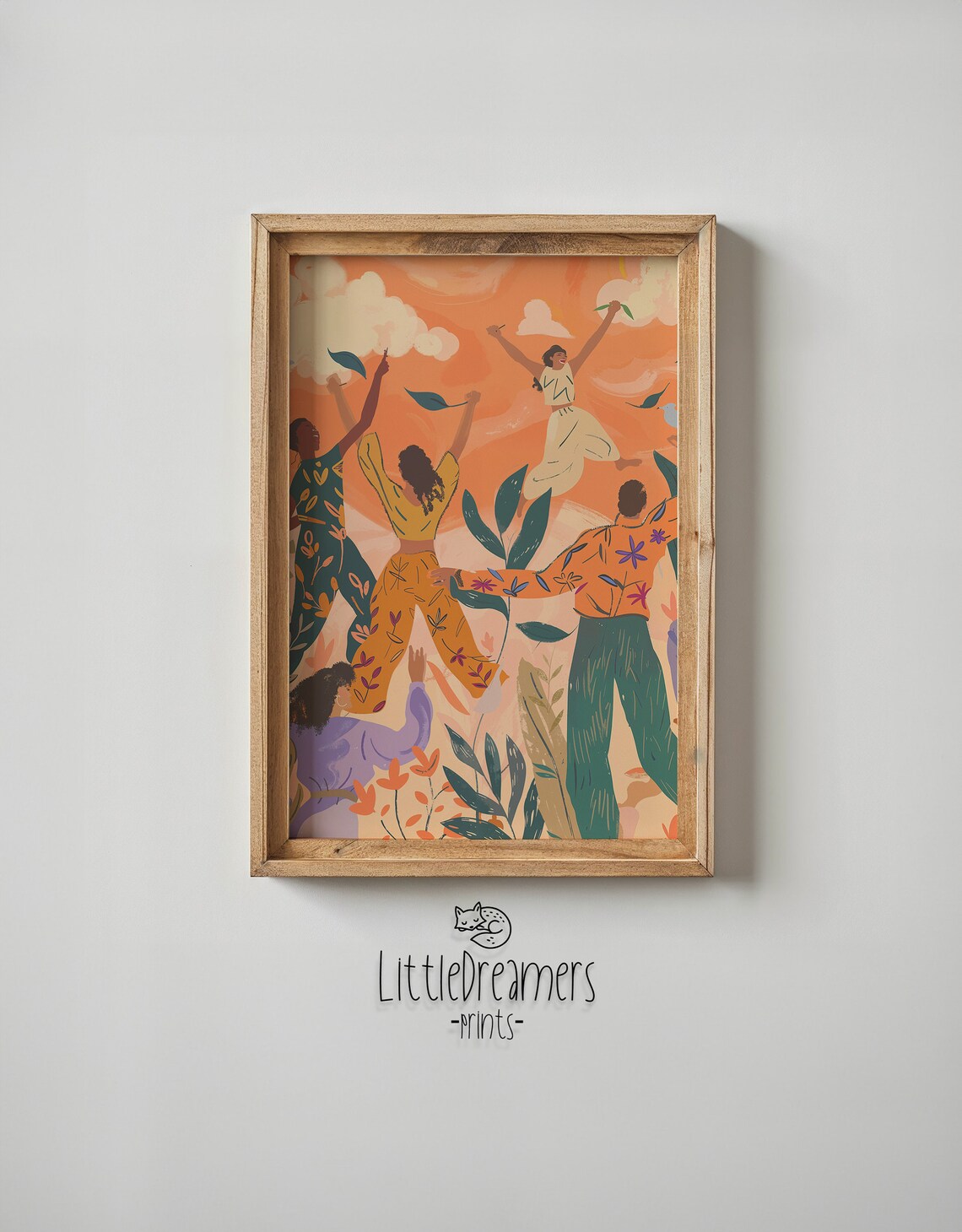 Diverse Friendship Celebration, Nursery Wall Art Print - Image 4