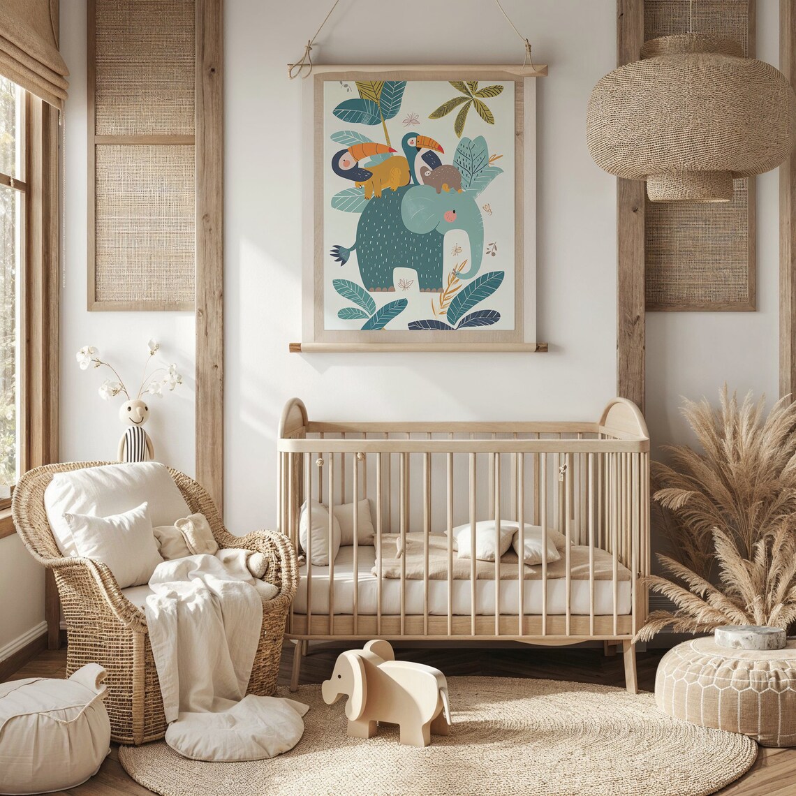 Jungle Animals Nursery Wall Art, Safari Theme Poster - Image 5