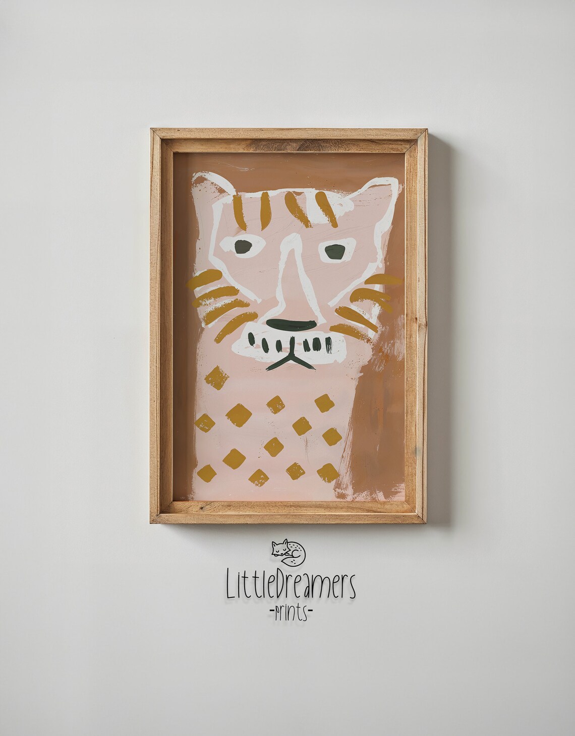 Tiger Cub Nursery Animal Poster, Safari Kids Room Decor - Image 4