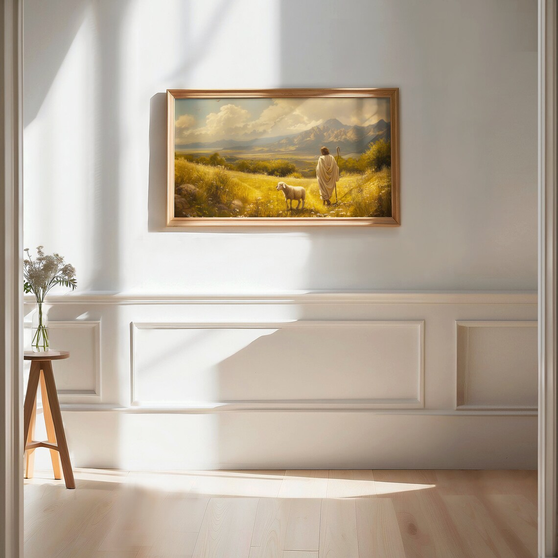 Jesus the Good Shepherd, Easter Calvary Art Print - Image 2