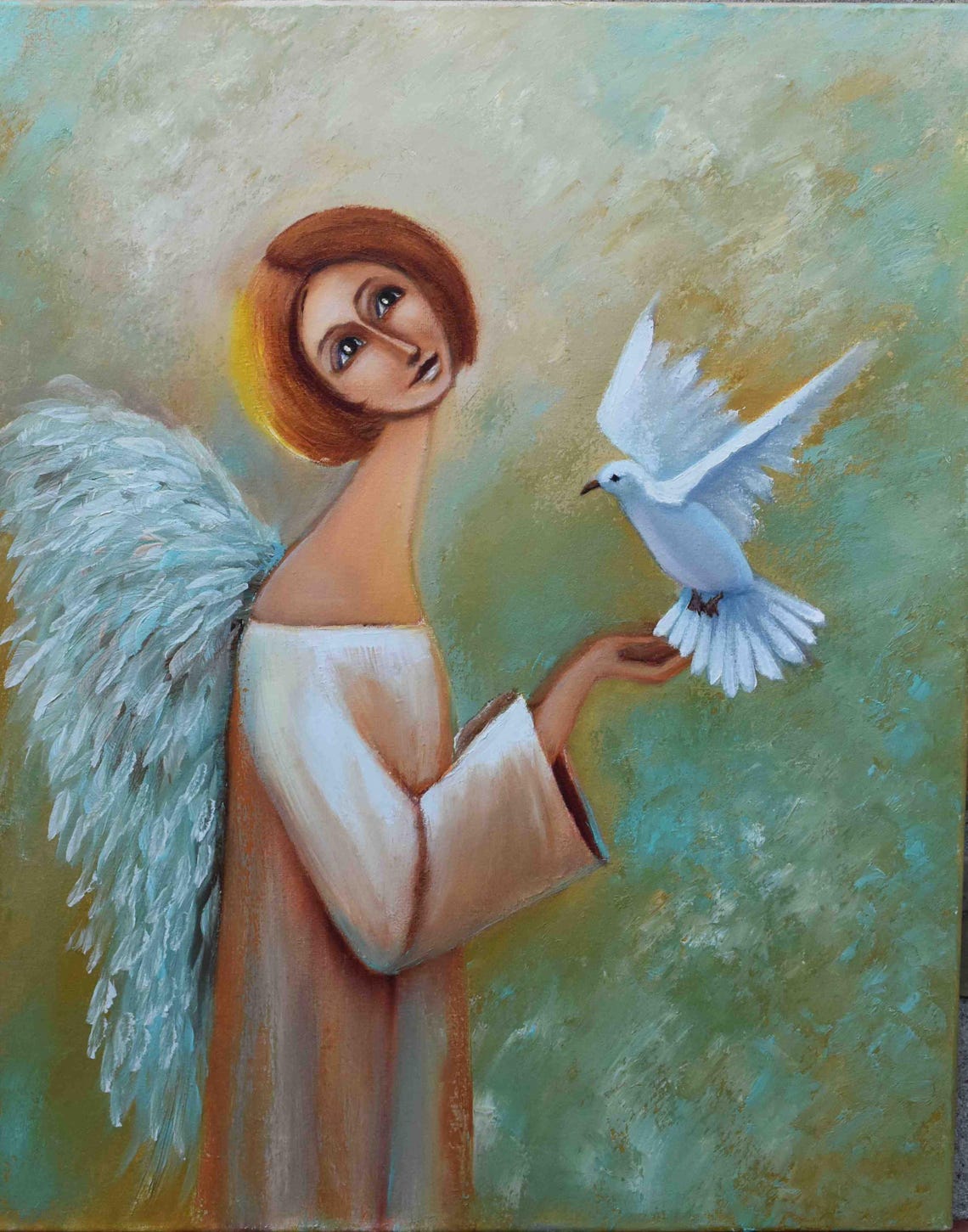 Angel Home Art Angel Painting Angel Art Beautiful Angel Art Religious Painting Religious Wall Art Angel For Home Art Painting In Oil