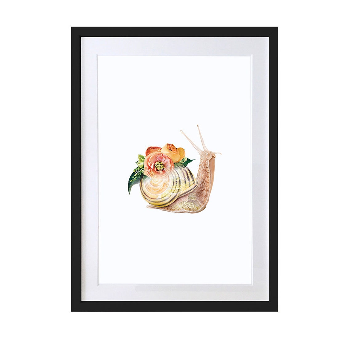Snail - Minimalist Art Print