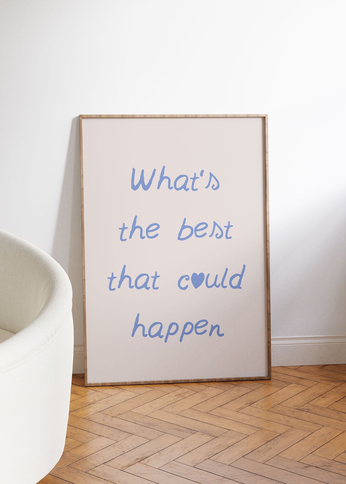 What's the Best That Could Happen Optimistic Mindset Quote Poster - Image 4