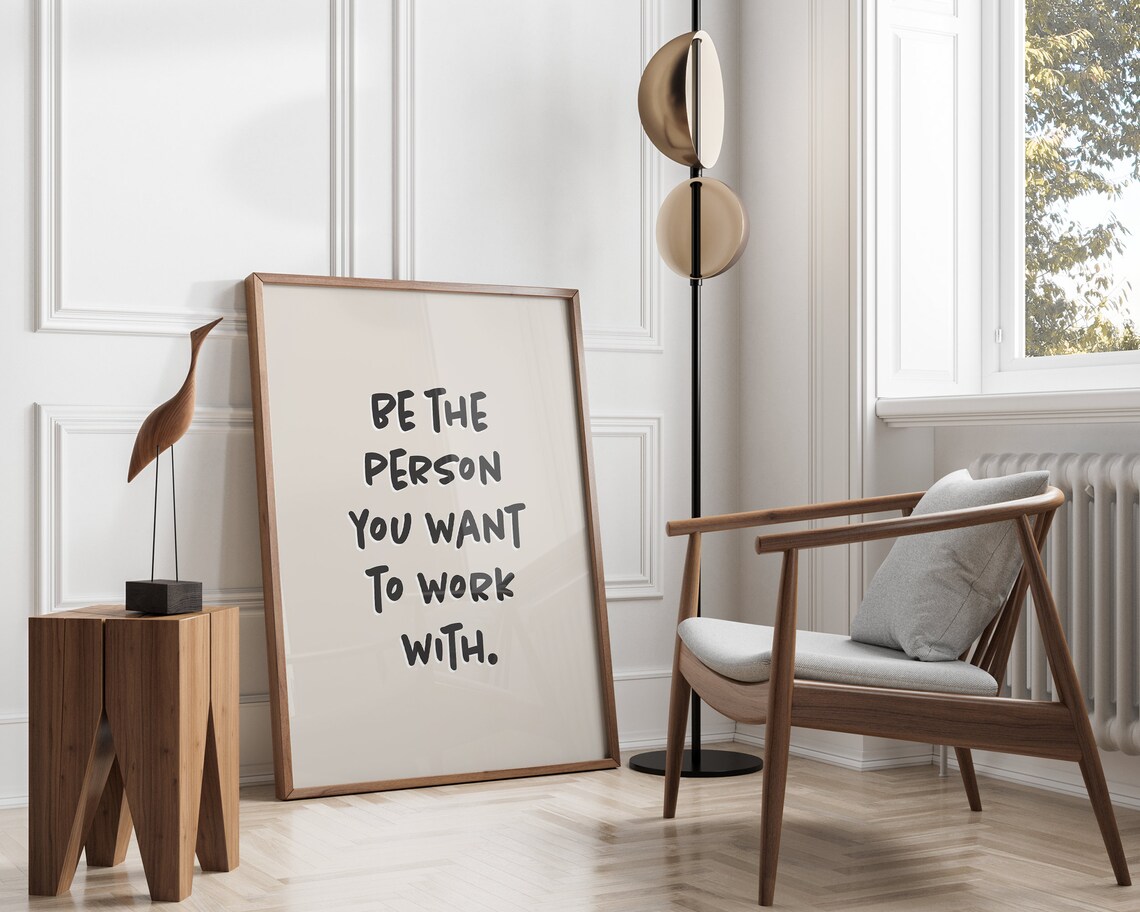 Retro Inspirational Quote Art Print, Workplace Decor - Image 3