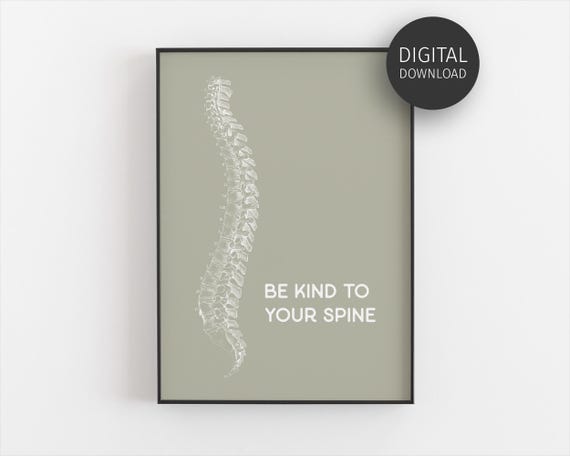 Chiropractor Poster Sage Green Spine Anatomy Print Office Decor For Chiropractor Spine Whisperer Gifts Chiro Clinic Wall Art