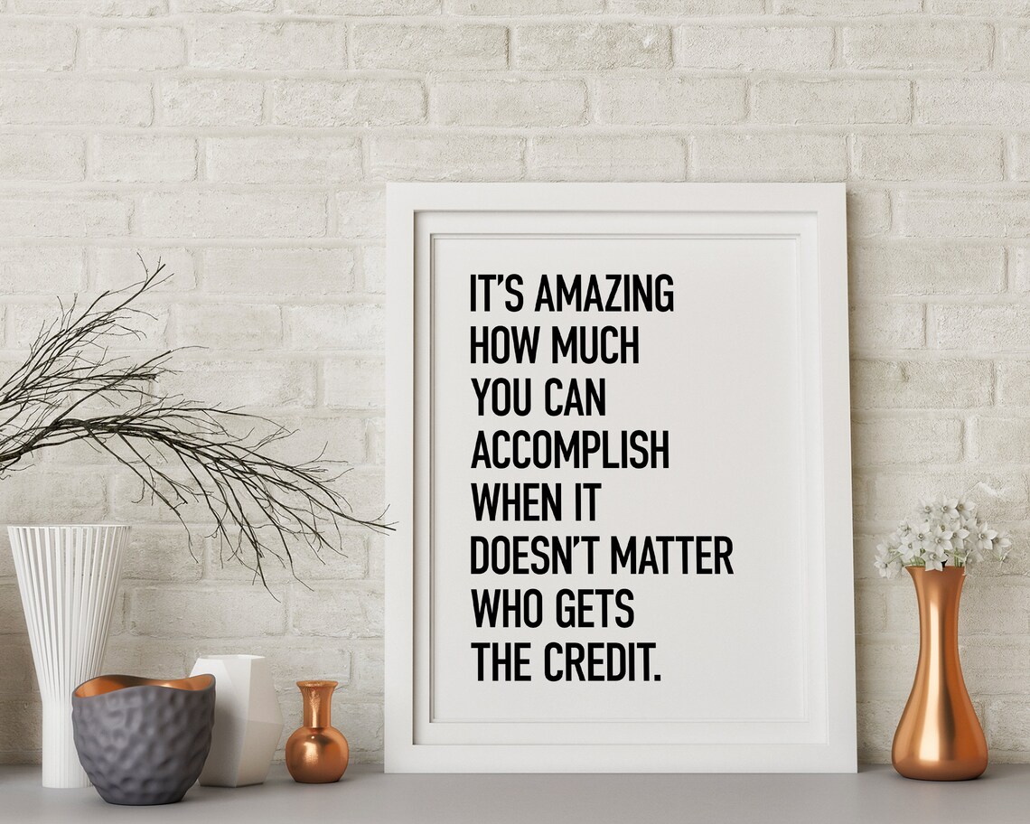 Teamwork Quote Office Wall Art Print, Workplace Decor - Image 2