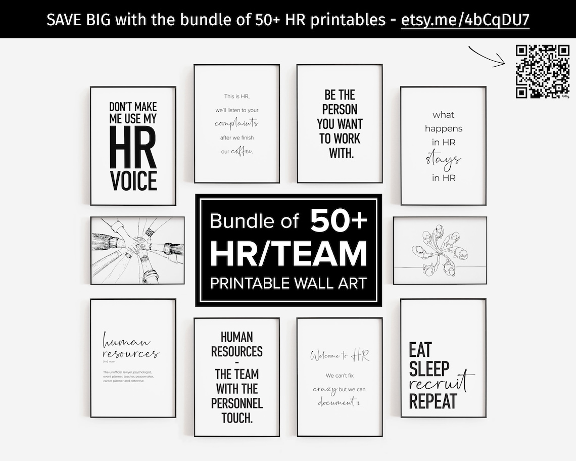 HR Office Humor Poster, What Happens in HR - Image 2