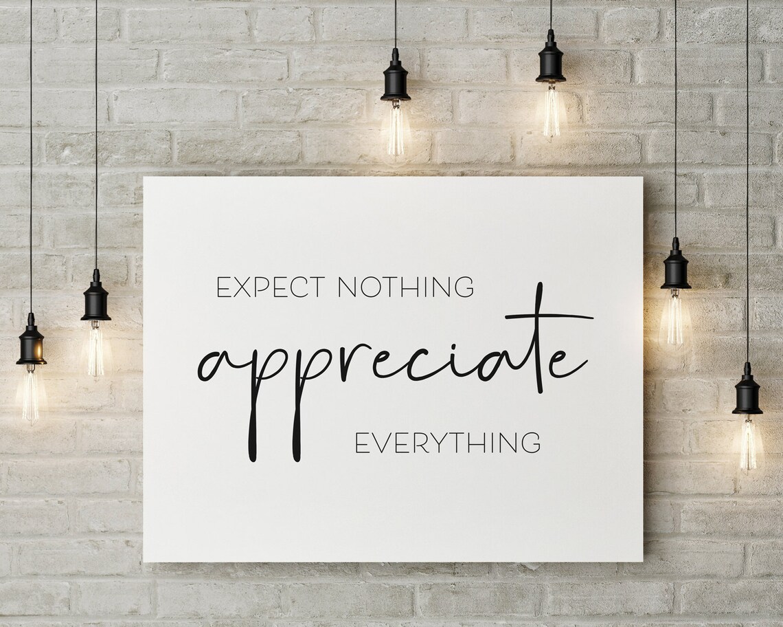 Gratitude Print, Minimalist Thankful Art Print - Image 3