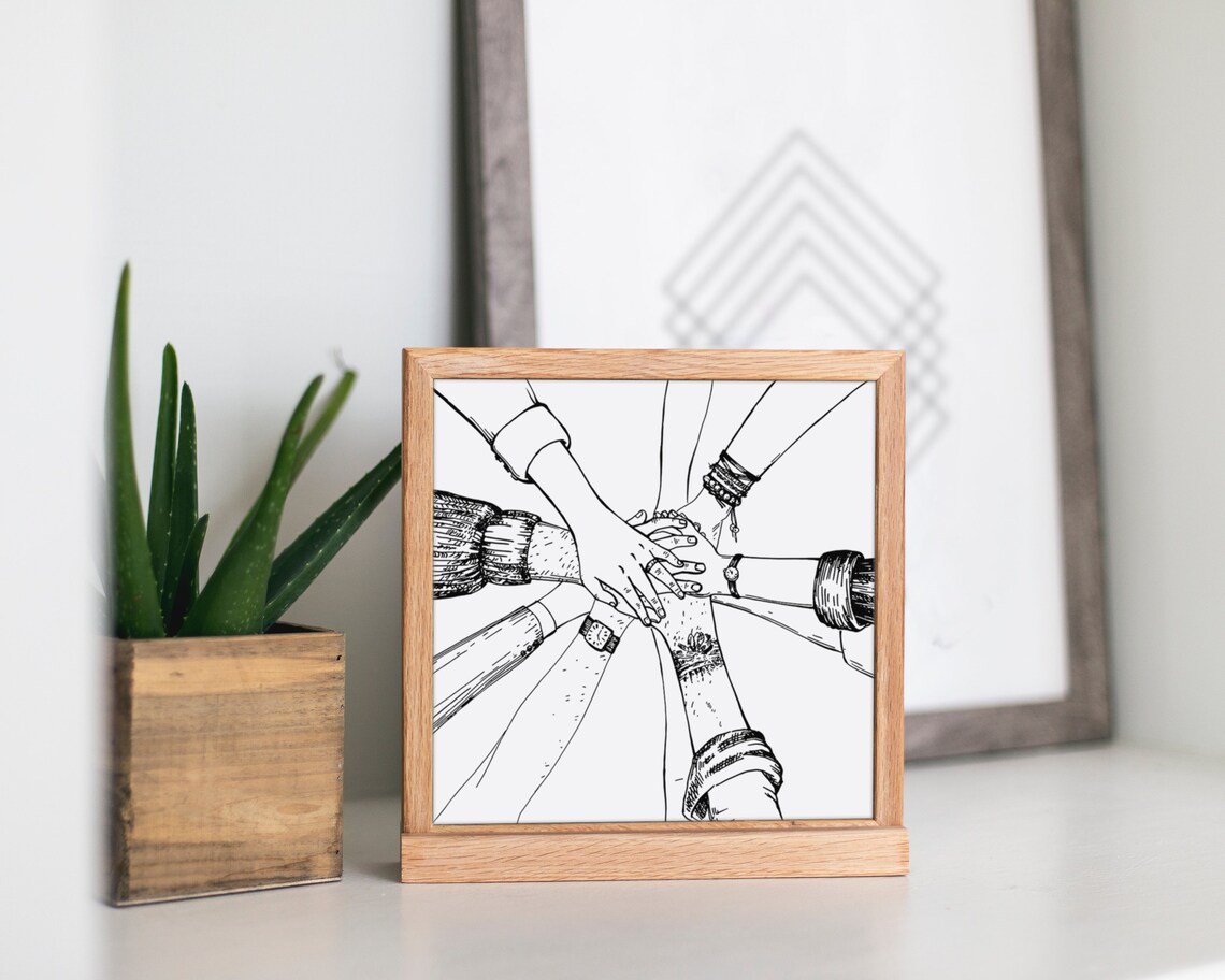 Teamwork Minimalist Office Motivational Art Print - Image 2