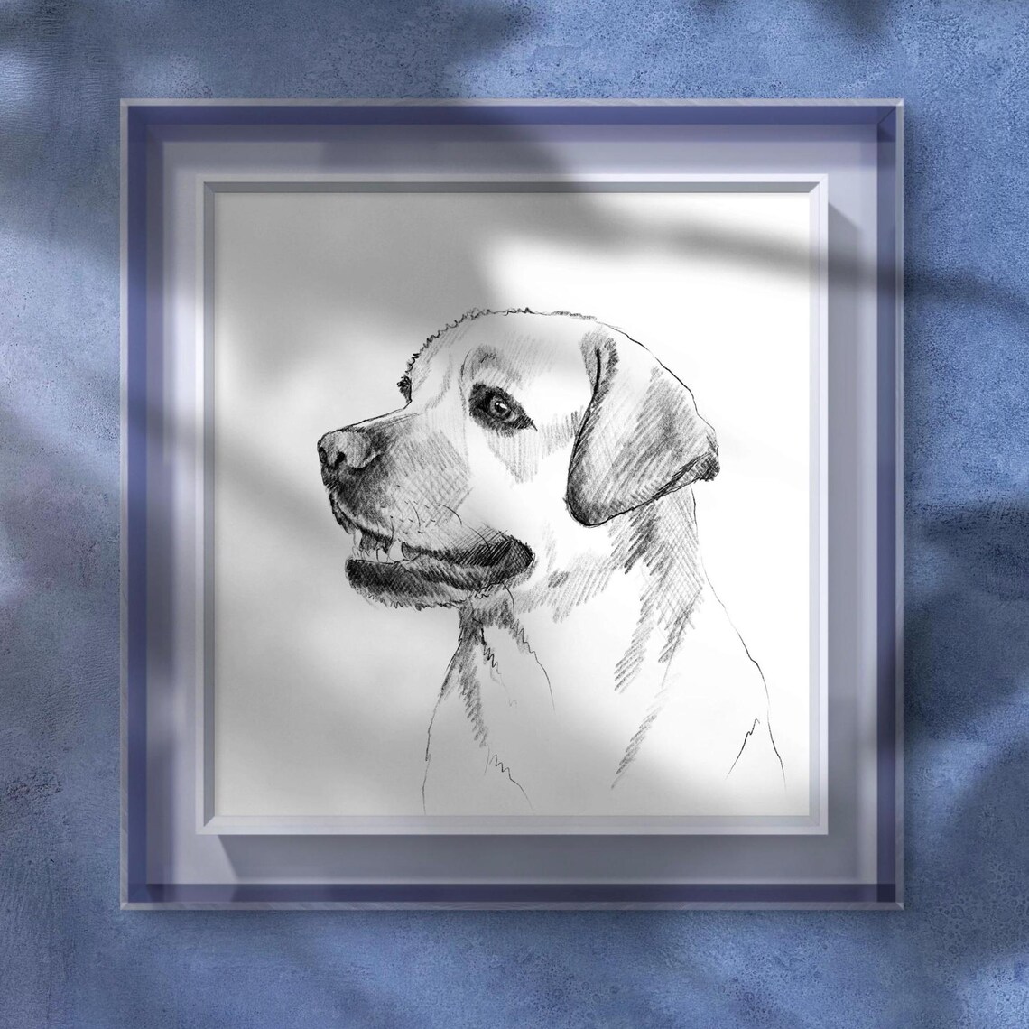 Custom Pet Portrait From Photo, Pet Loss Gift