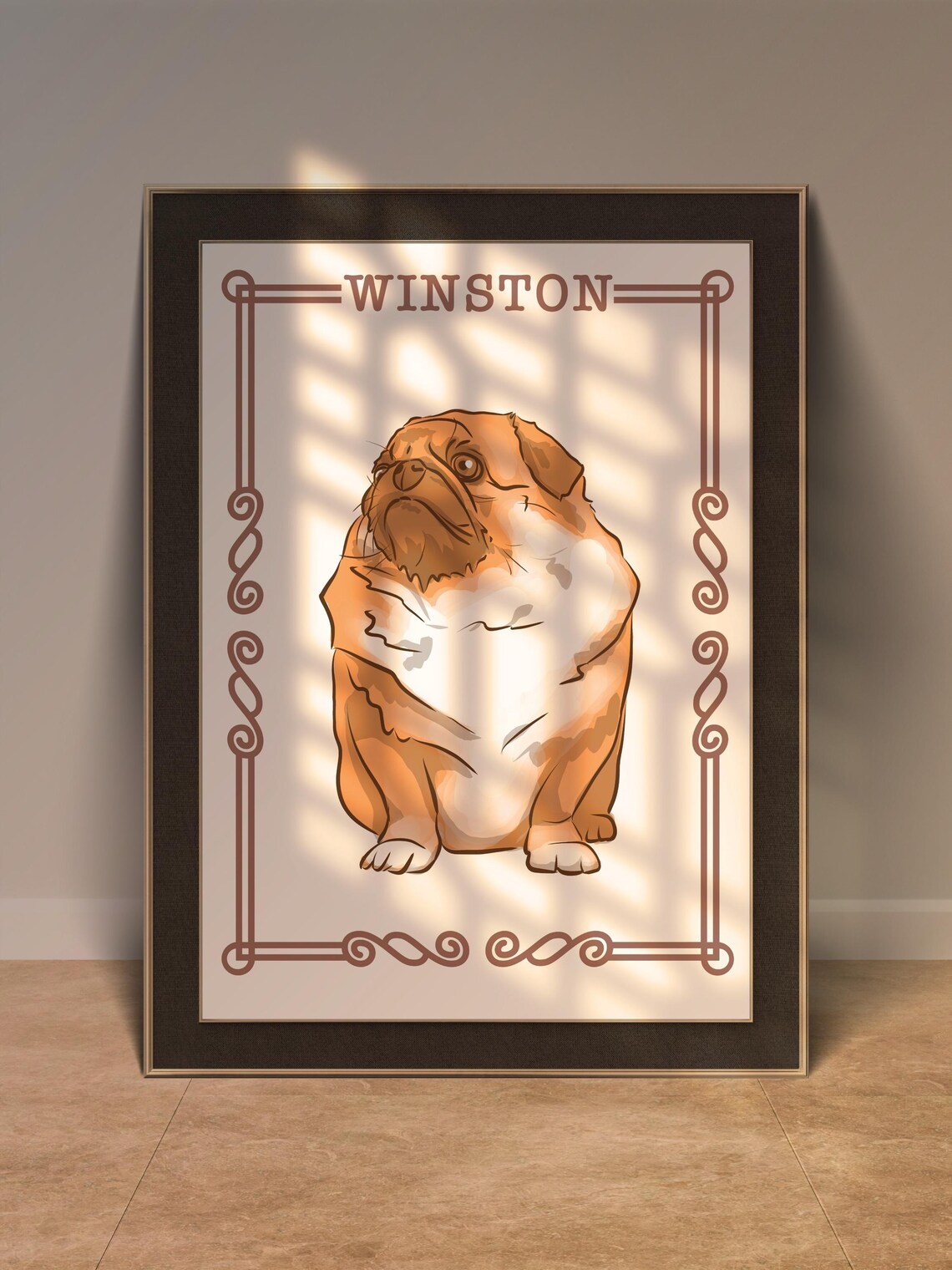 Custom Pet Portrait From Photo, Pet Lover Gift - Image 2