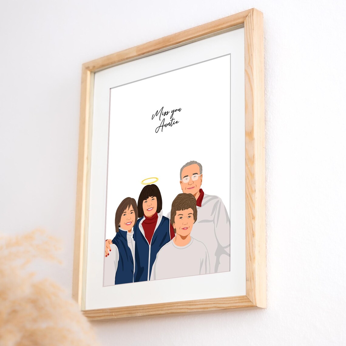 Personalized Memorial Portrait From Photo Art Print - Image 2