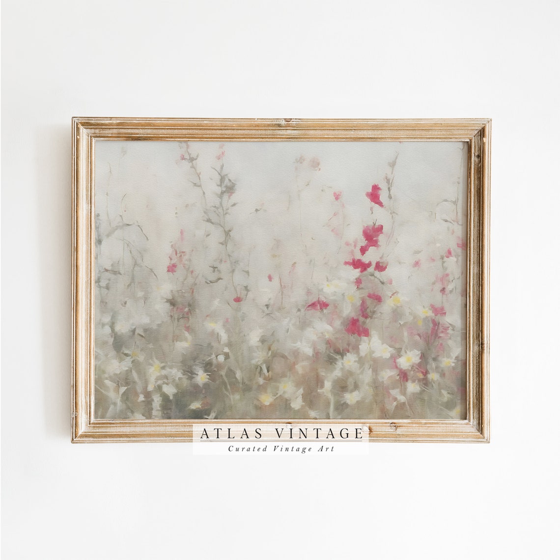 Vintage Landscape Frame Size Guide Chart Wall Art 36x24 to 7x5 Inches - Image 8