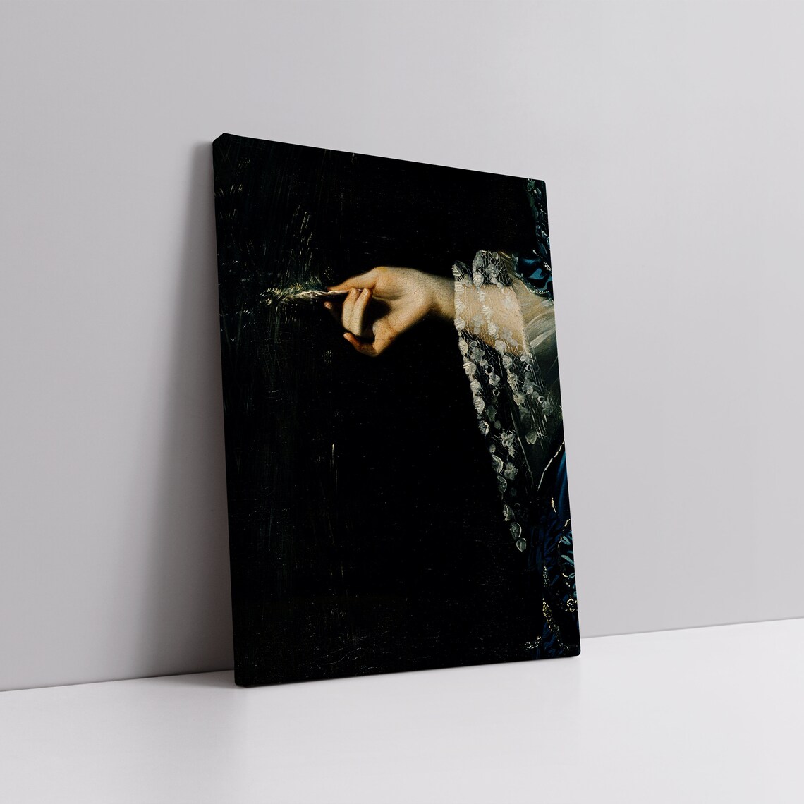 Moody Victorian Hand With Lace Cuff Dark Aesthetic Portrait Poster - Image 5