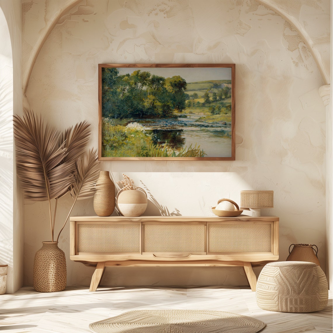 Vintage Landscape Frame Size Guide Chart Wall Art 36x24 to 7x5 Inches - Image 7