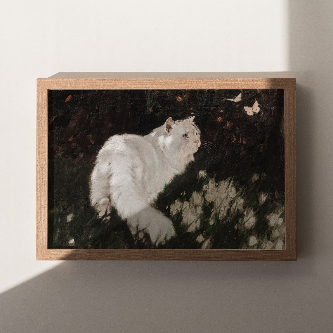 Antique Cat Oil Painting Vintage Cat Print Girl Room Wall Art Farmhouse Wall Decor Vintage Nursery Decor - Image 7