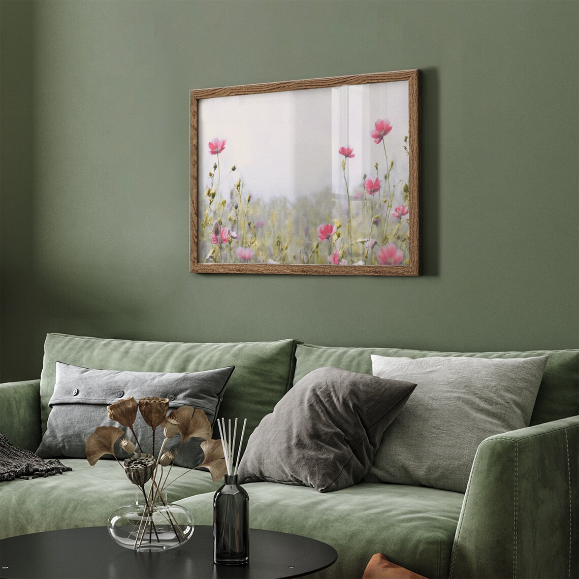 Pink Flower Field Landscape Frame Tv Art Vintage Wildflower Meadow Painting Tv Art Floral Screensaver Spring Farmhouse Decor - Image 3
