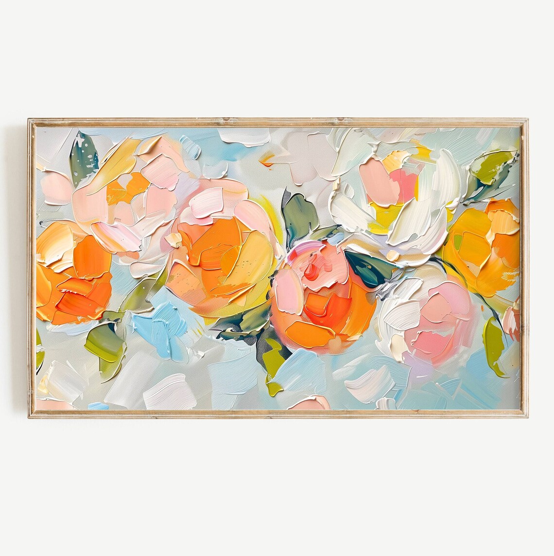 Textured Abstract Citrus Pop Art Summer Art Print