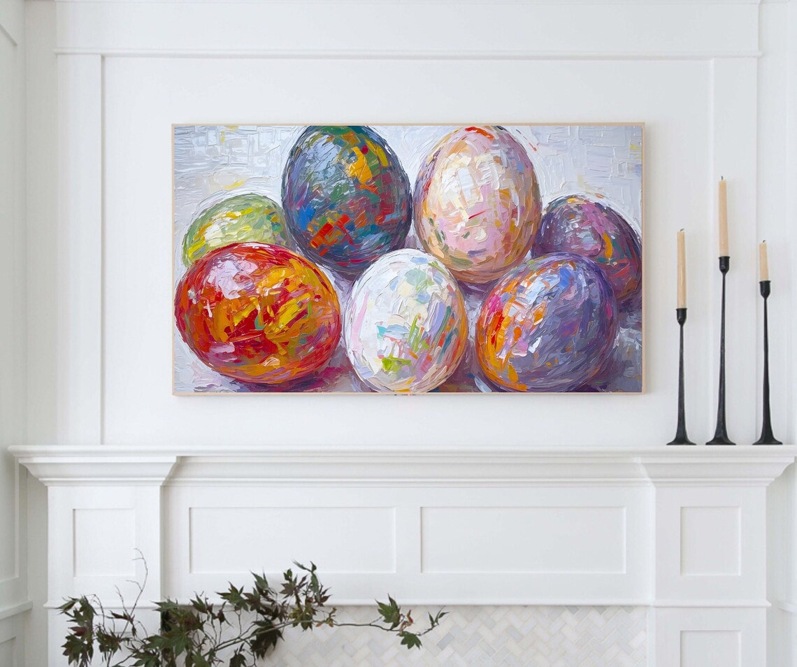 Modern Abstract Easter Egg Art Print, Spring Decor - Image 5