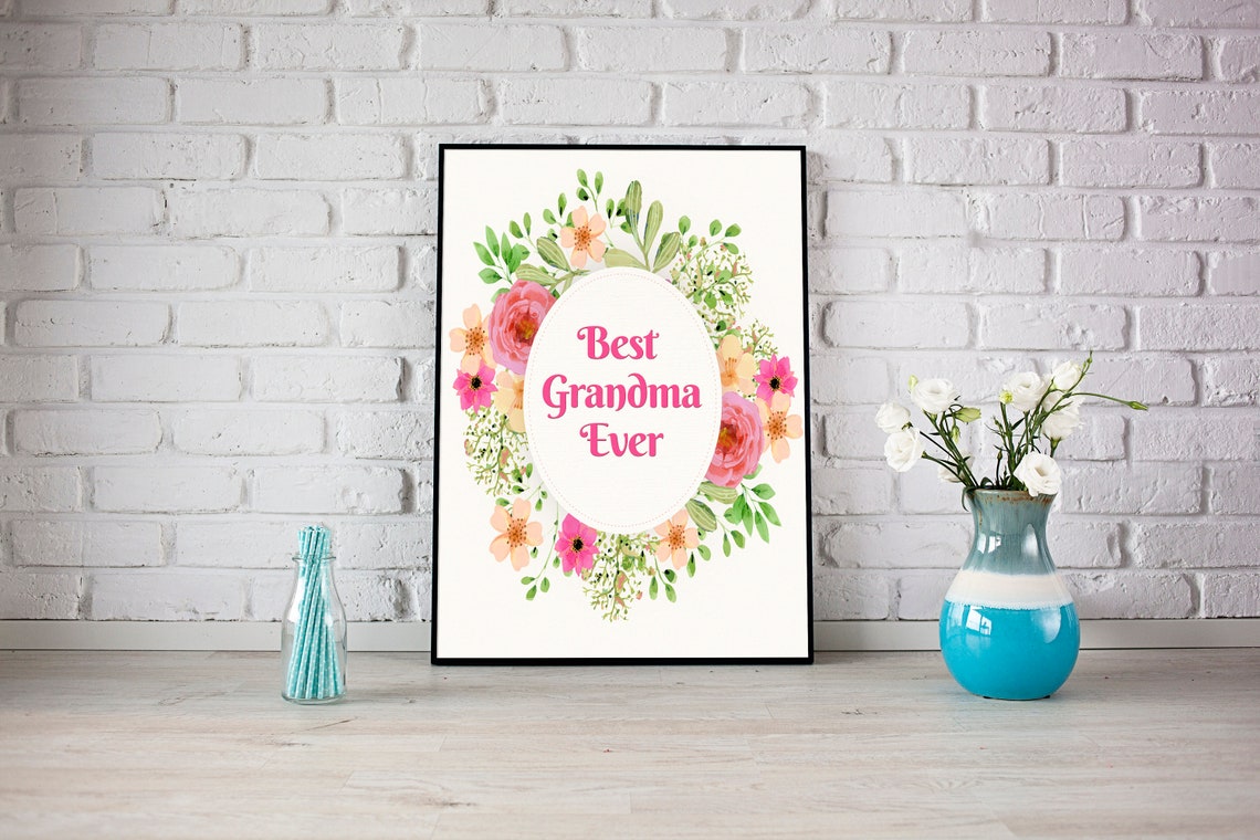 Grandma Mothers Day Grandmothers Gift Grandmothers Gift Mothers Day Best Grandma Ever Print Grandmothers Day Gift Grandma Mothers Day - Image 2